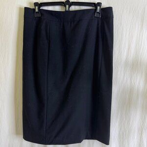 Express Women's Black Wool Blend (96% Wool & 4% Spandex) Pencil Skirt Size 4